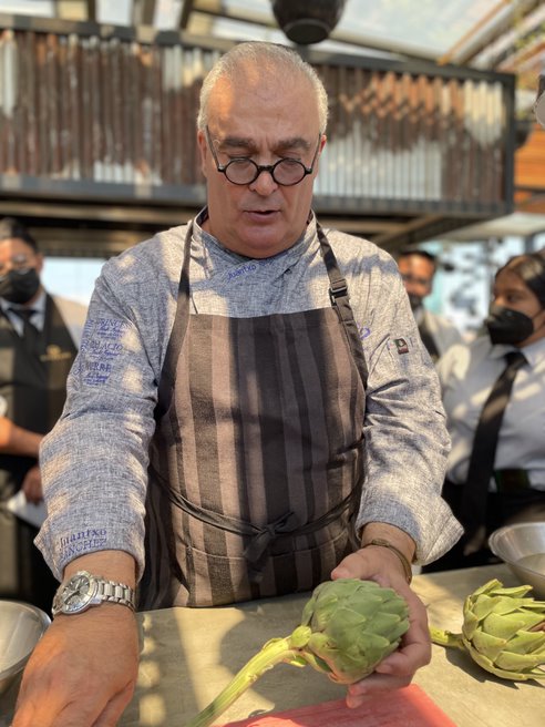 Chef Juantxo Sánchez en Master Class de Culinario Coronado.